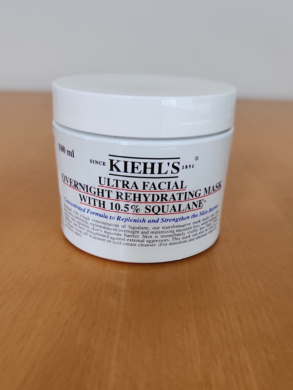 Kiehl's Ultra Facial Overnight Rehydrating Mask with 10.5% Squalane
